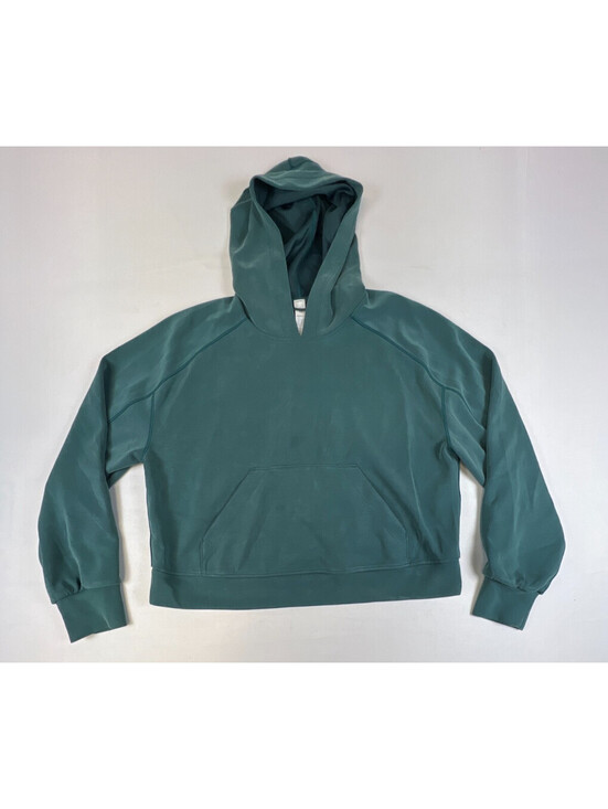 Pants - Lululemon Womens 10 Green Modal Blend Pullover Hoodie Athletic Sweatshirt Top